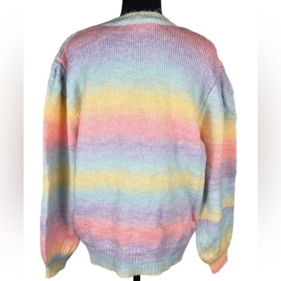 Pastel Gradient‎ Bishop Sleeve Sweater - Picture 4 of 7